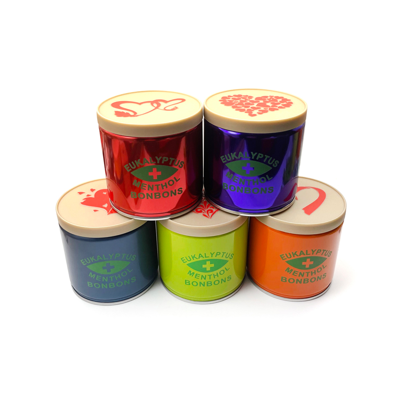 芽嘧 欧卡薄荷味糖果 （普通版50g罐装）-盒盖心形
