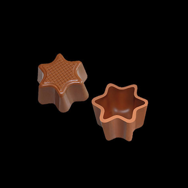 星星形手工牛奶巧克力