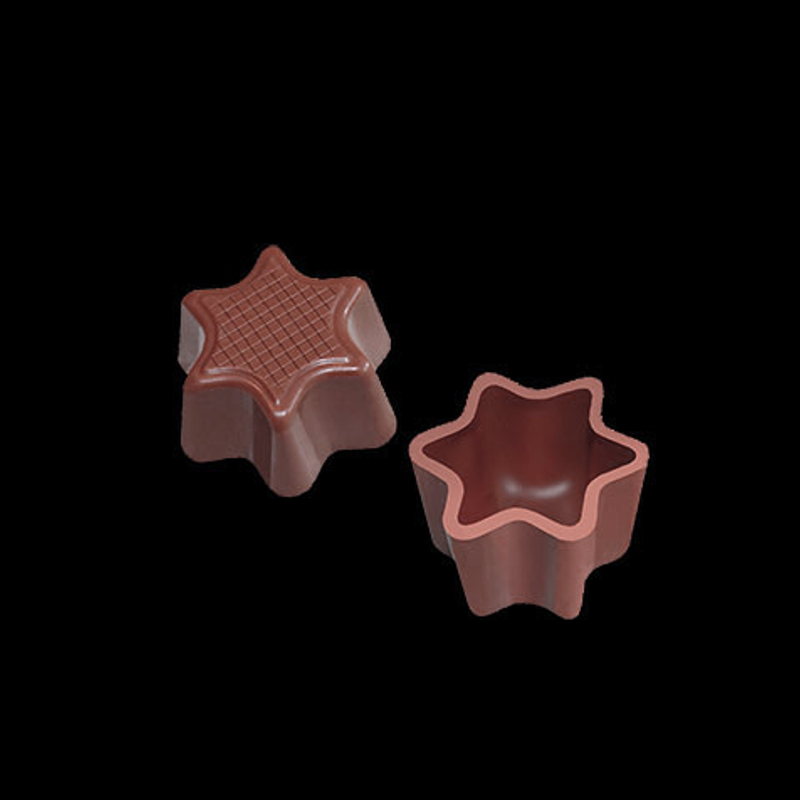 星星形手工黑巧克力